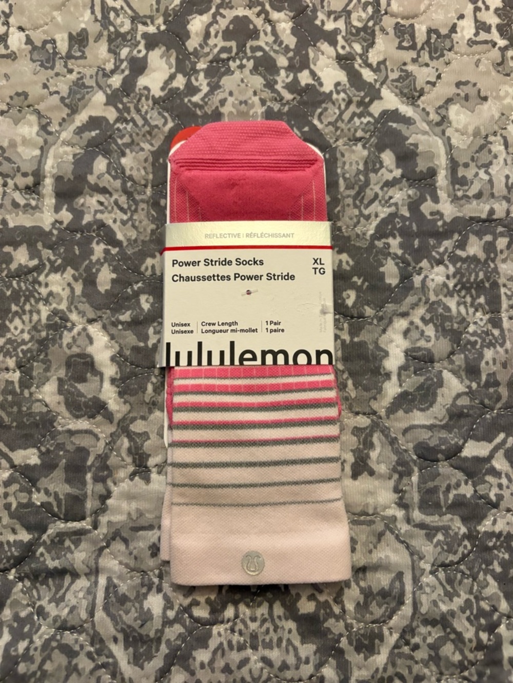 NWT lululemon athletica Power Stride Crew Socks - XL